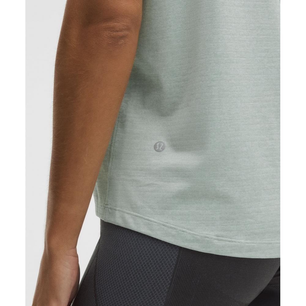 Lululemon Swiftly Relaxed Short Sleeve Shirt Hip Length  Updated Fit Pelican Pelican