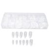 500pcs Transparent Nail Tip Professional Home Salon Portable DIY Fake False Nail Set Accessory for Women
