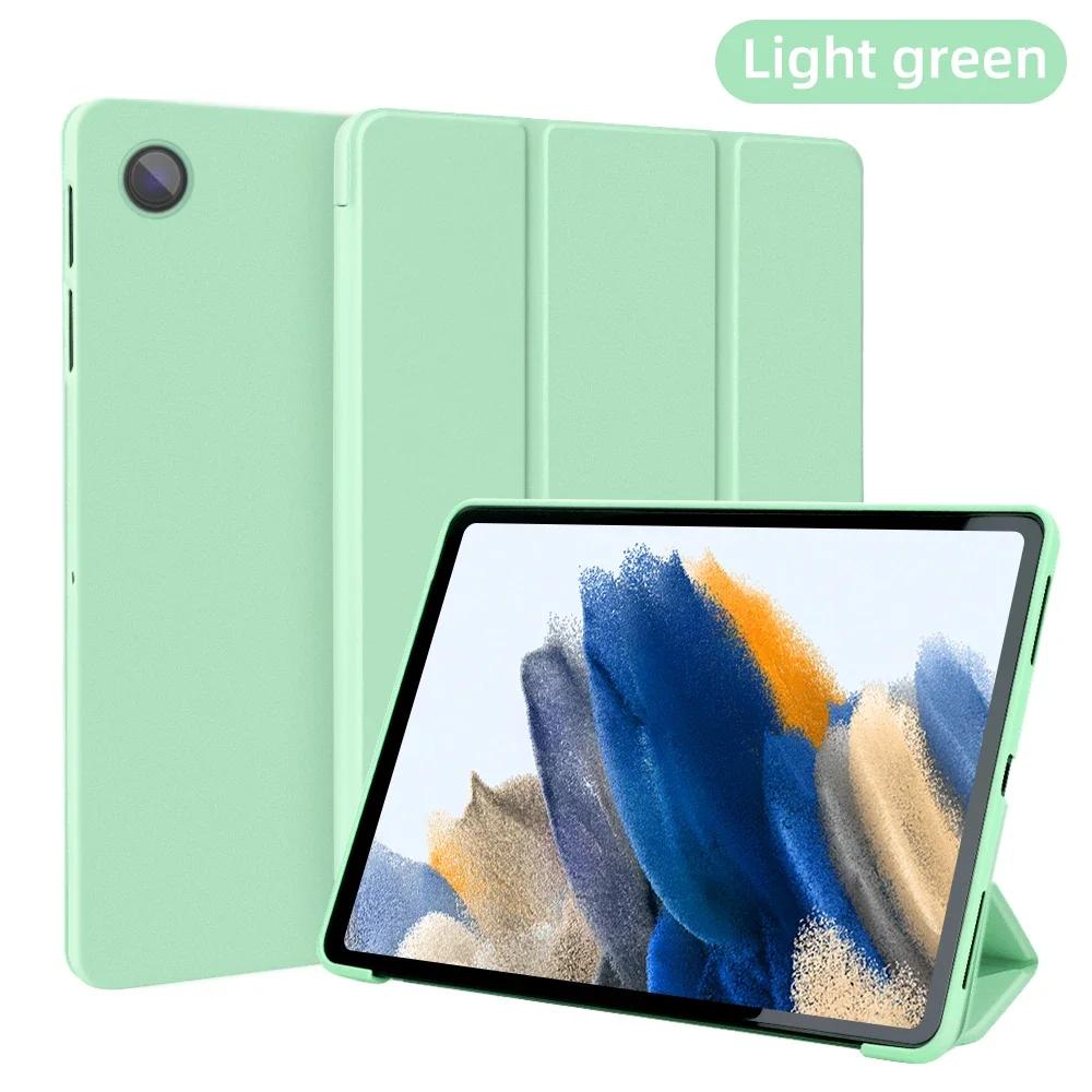 For Samsung Galaxy Tab S10 FE 11 Inch TPU Leather Tri-Folding Stand Magnetic Tablet Cases for Galaxy Tab S10 Fe Cover Funda