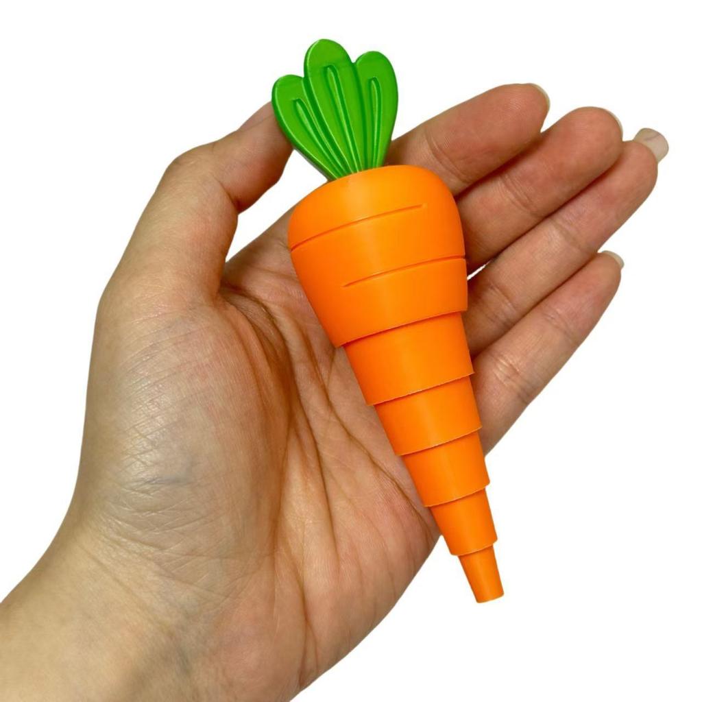 3D Printed Telescopic Carrot, Easter Toy