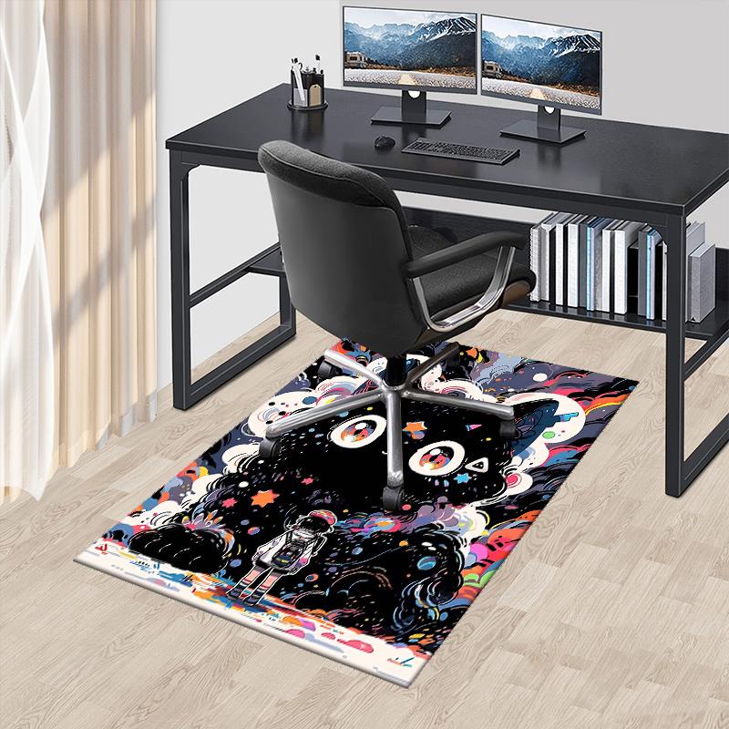1pc Office Carpet: Anti Slip Anime Cartoon Design Rug Perfect for Home Decor, Living Room, Bedroom, Game Room & Dormitory