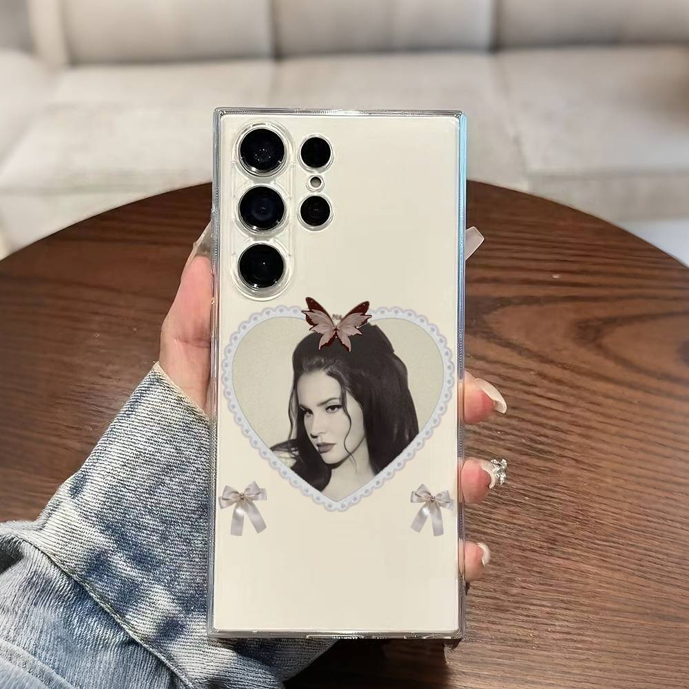 Lana Singer LDR D-Del ReyS Phone Case For Samsung S25,S24,S21,S22,S23,S20,Ultra,Plus,lite,fe,5G Transparent Cover