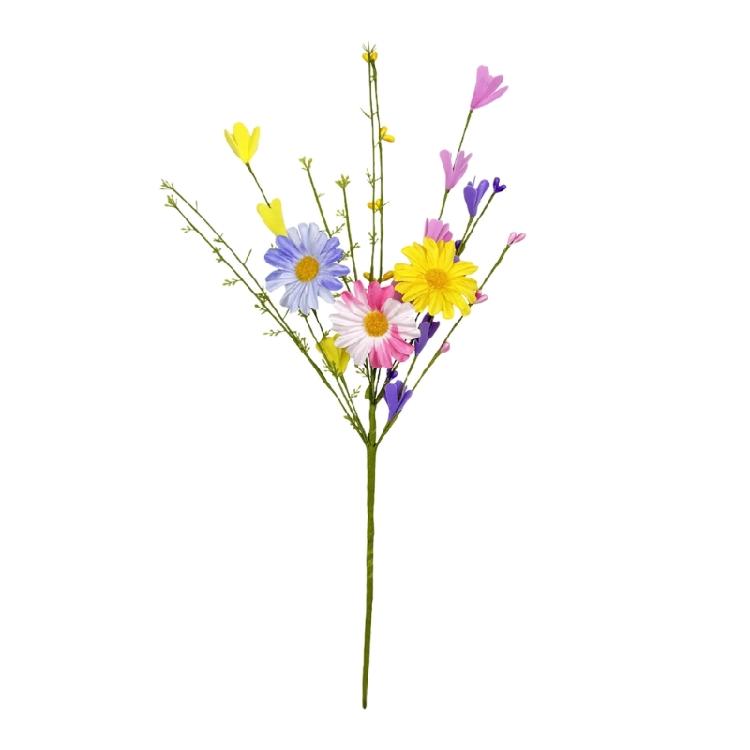 

Sturdy Realistic Daisy Plastic Flower Stem For Indoor Decoration Home Offices Or Wedding Centerpiece