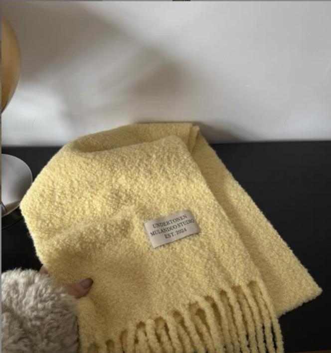 Fashion Women Thick Shawl Wraps Scarf Winter Warm Fashion Solid 80% Wool Pashmina Scarves Long Tassel Hijab Stoles Soft Bufanda