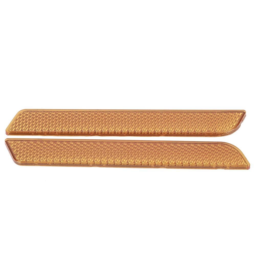 Pair of Saddlebag Reflector   Cover   Warning Small Size Fit for   FLT FLHT FLHRC