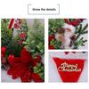 Hat Wreath LED Lighted Santa Hat Wreath with Artificial Pine