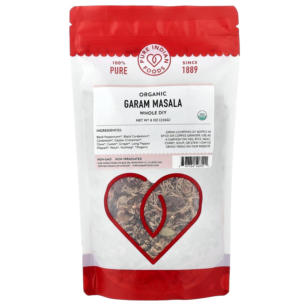 Pure Indian Foods Organic Garam Masala, 226g (8oz)