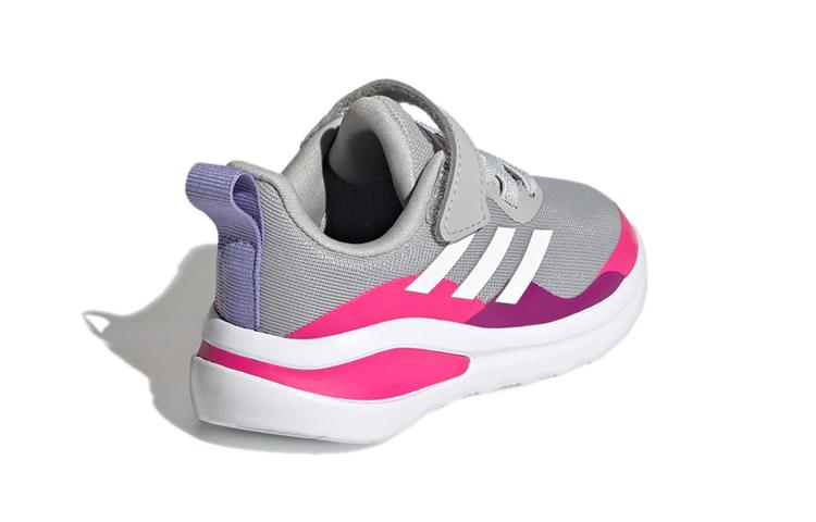 adidas Fortarun Elastic Lace Top Strap Abrasion Resistant Low Top Toddler Shoes Gray Infant And Toddler H04131