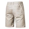 European and American Men's Cotton Slim Fit Shorts in Solid Colors for Summer Casual Wear