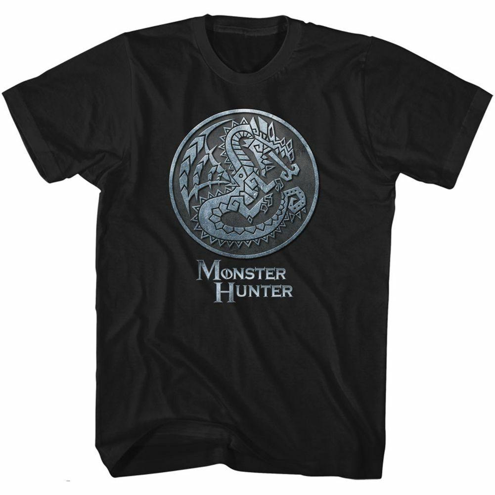 Monster Hunter Monster Emblem Black Adult T-Shirt XL