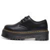 New thick-soled hole small leather shoes women's low-top, genuine leather soft leather round head casual student muffin bottom