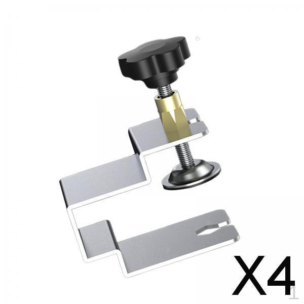 

4xStainless Steel Drawer Front Clamps for Panel Installation 5.7cmx2.8cm