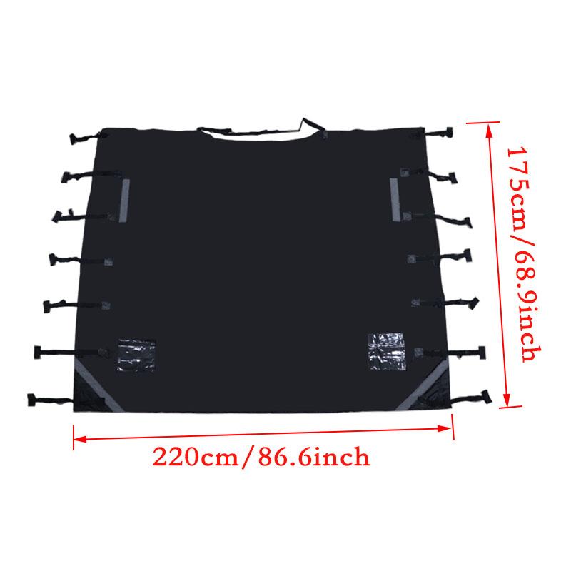 Caravan Accessories Front Towing Cover Protector Dustproof Reflective Strip Camper Trailer Caravan Waterproof Cover Accessories
