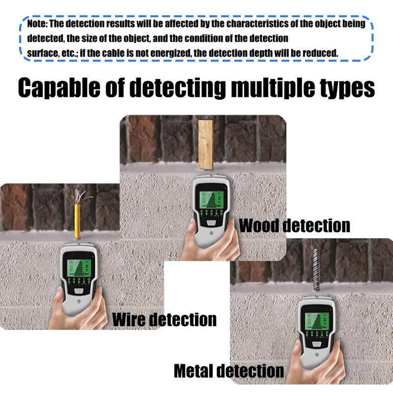 Multifunction Wall Sensors Detectors Featuring LCD Display Hearable Alarms Deep Scanning ABS for Invisible Pipe Wire Studs