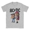 Men ACDC T Shirts   Tops Vintage Short Sleeve Round Neck Tees Plus Size T-Shirt