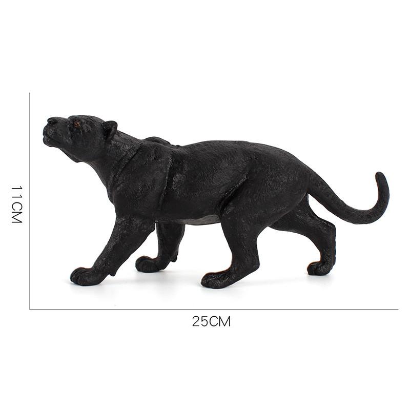 Figurine Animalière Pvc Panthère Noire avec Design Authentique pour les Passionnés de Nature
