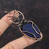 Lapis Lazuli Pendant Copper Wire Wrapped Pendant Original Gemstone Pendant Copper Jewelry Handmade Pendant Wire Wrapped Jewelry Gift For Mom