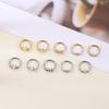 2023 Trendy Stainless Steel Rhinestone Zircon Nose Ring - Elegant Fashion for Women
