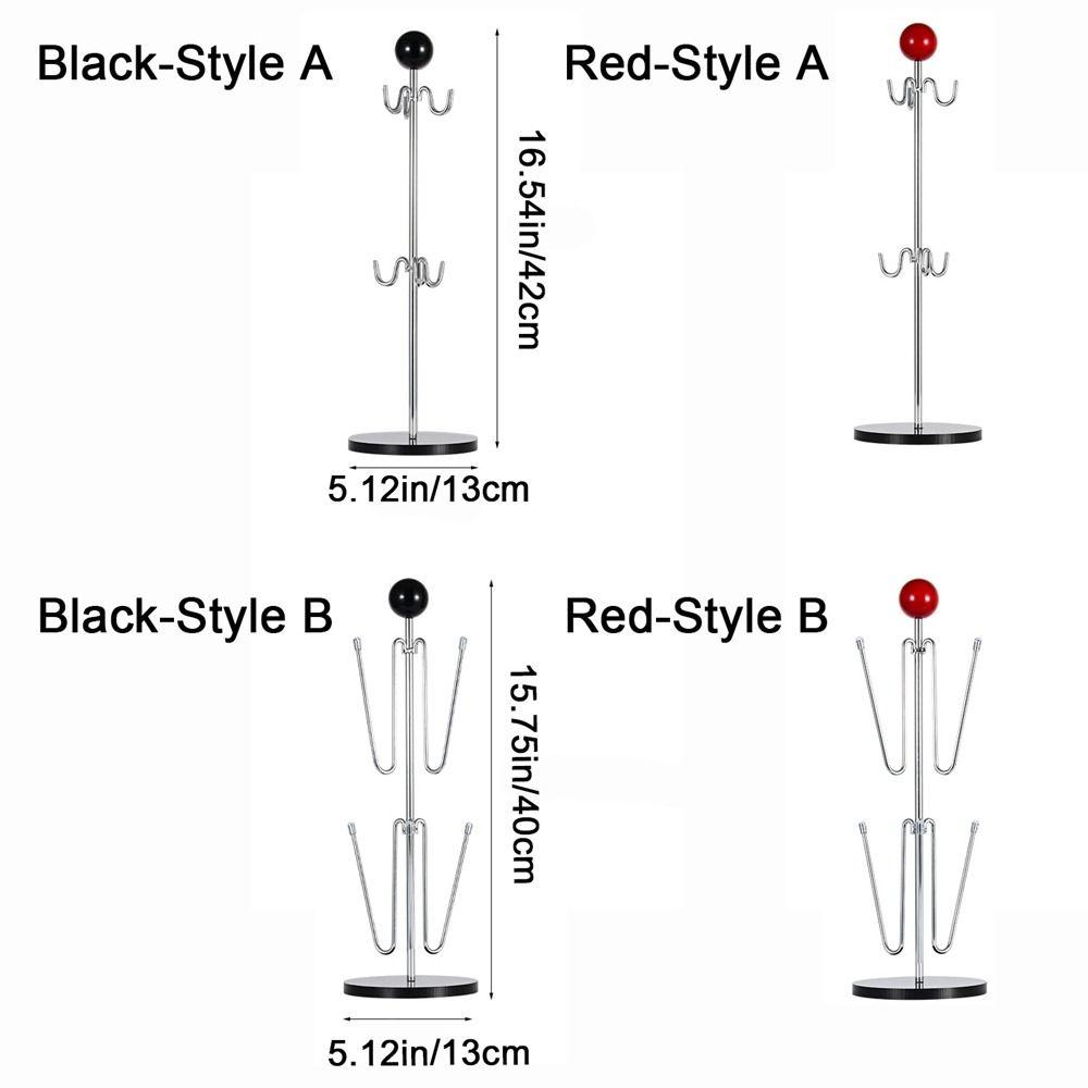 Acrylic Base Tea Cup Storage Rack Iron Cup Hanging Rack Creative Coffee Cup Holder  Living Room