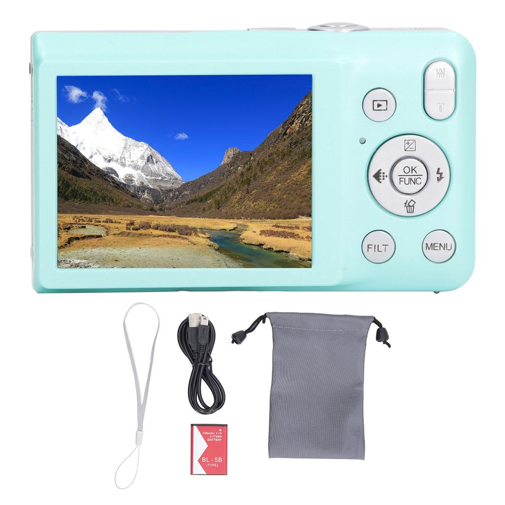 Digital Camera Beauty Filter 16X Zoom Photo and Video 2.7in Screen 750mAh Battery Zoom Digital Camera for Daily