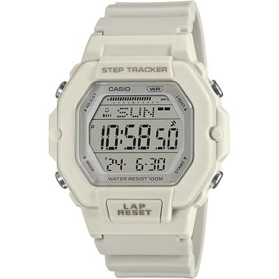 LWS-2200H-8AV Digital Step Tracker Watch Women's Matte Ivory Overseas Model