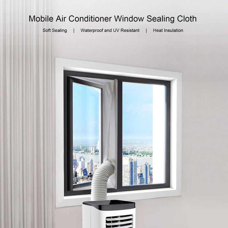 AC-Fensterrahmen-Dichtungsstoff Tragbarer Klimaanlagen-Fensterdichtungsstoff AC-Fensterrahmen-Blenden-Kit Silber Grau