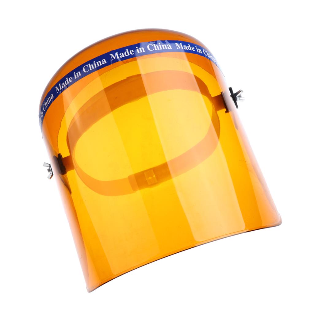 Buy Welding Safety Face Shields Headmounted Polycarbonate Helmets Brown