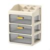 Desk Organizer Cosmetic Storage Box Modern with Compartments and Drawers Skincare for