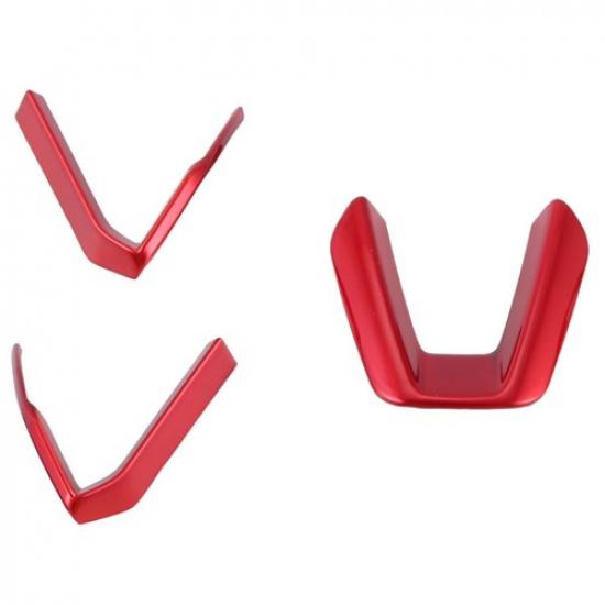 Red ABS Interior Steering Wheel Buttons Frame Cover for 3 6 -4 -53861