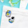Trendy Cartoon Astronaut Space Exploration Brooch