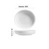 Abay White Deep Ceramic Serving Plates