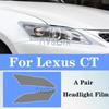 Für Lexus CT CT200h 2011- Autoscheinwerfer Schutzfolie Vinyl Transparent Schwarz Getönt TPU Aufkleber Kratzfest Zubehör