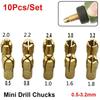 10Pcs 0.5mm-3.2mm Metal Drill Chucks Collet 4.8mm Shank Chuck Adapter Mini Drill Chucks For Dremel