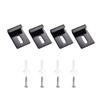 Convenient Mounting Solution Square Glass Clamps Glass Clamps Simple Install Hardware Set for Bathroom & Office Glass