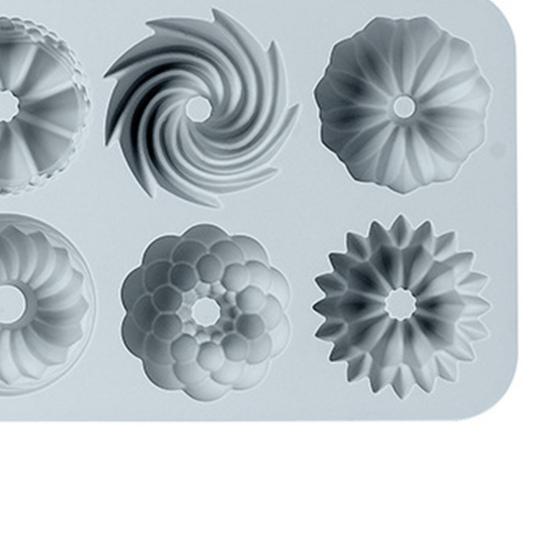 6 Löcher Backform Antihaft wiederverwendbare Lebensmittelqualität Fondant Kuchen Schokolade Dessert DIY Silikonform Küchenhelfer