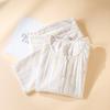 2026 New Spring and Autumn Women's Pajama Set 100% Cotton Round Neck Long Sleeve Two Piece Set Thin Home Clothing Sleepwear