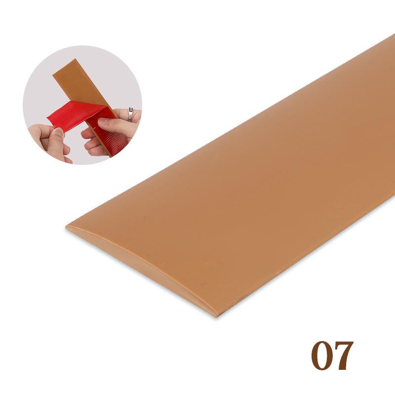 2 Pcs PVC Self-adhesive Floor Edge Protection Floor Transition Strips Threshold Strips Decorative Strips Carpet Floor Seam