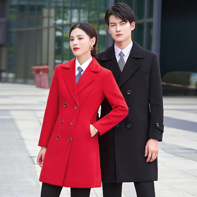 Trueman Unisex Professional Wool Blend Overcoat