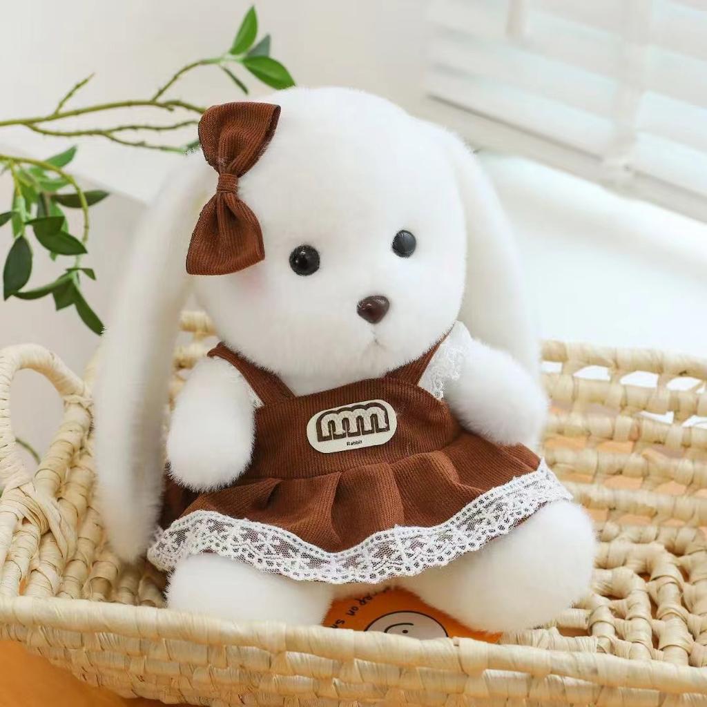 Cute Meila Rabbit Plush Doll 8 Inch Machine Doll Little Rabbit New Year Gift Girlfriend Bestie Doll