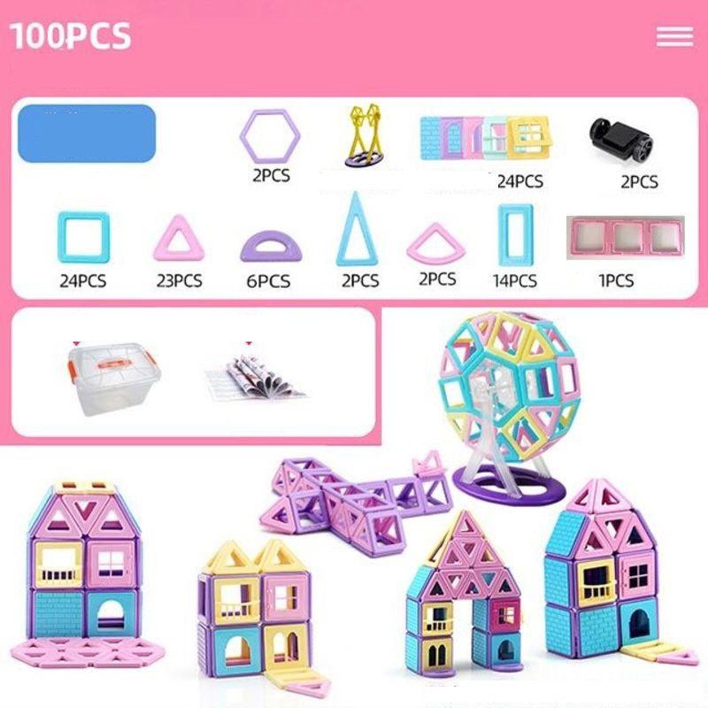 Magnetic Building Blocks Set Creative Educational Toy For Children Adults