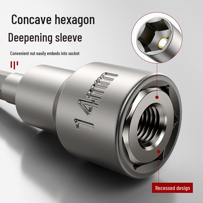 8mm Sechskant Selbstschneidende Schraube Elektrischer Schraubenschlüssel mit Starkem Magnetischem Bit