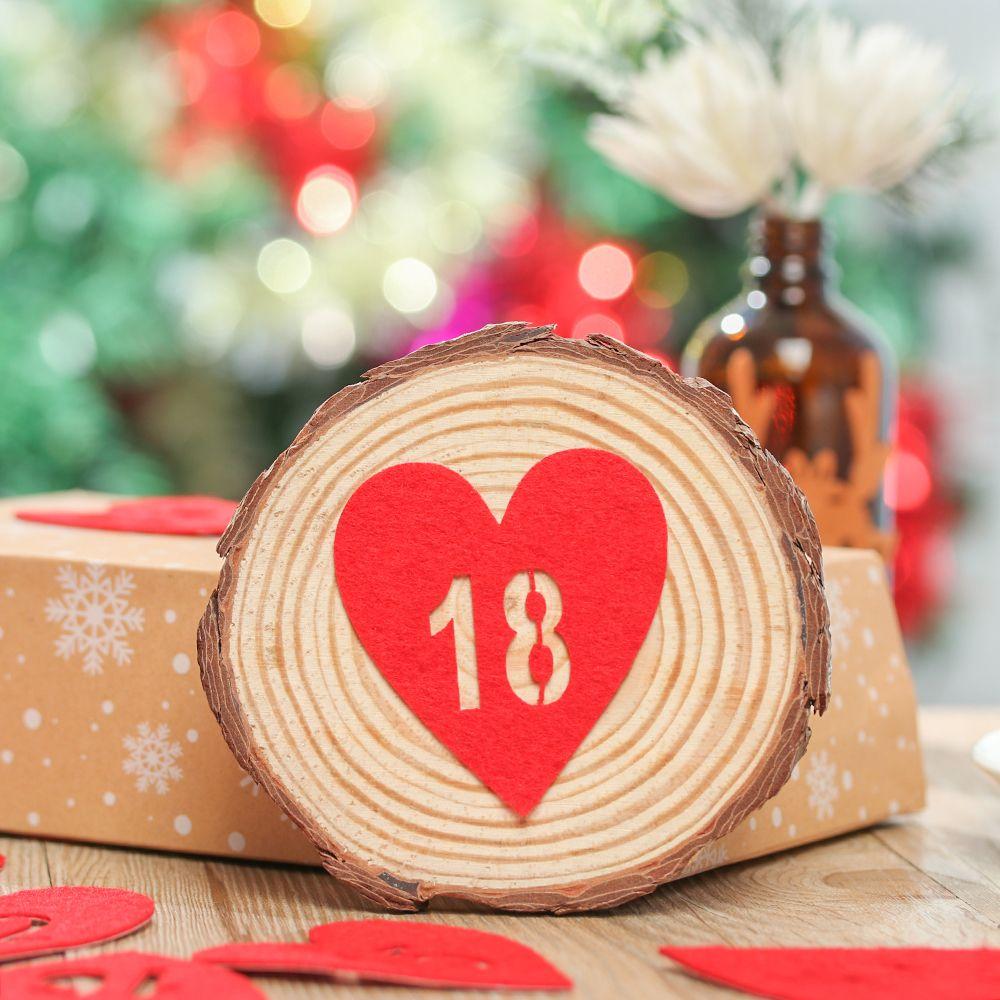 Cookie Candy Tag Package Label Countdown Biscuit Package Advent Calendar Number Christmas Label Xmas Ornament Gift Felt Sticker
