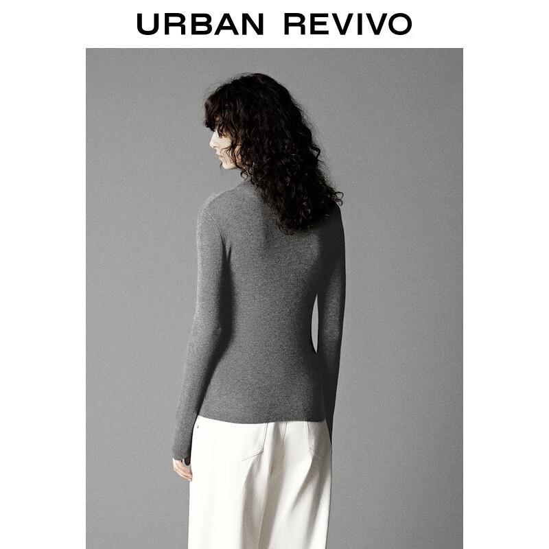 UR Damen UWB950007 Stricktop mit Stehkragen und Slim Fit