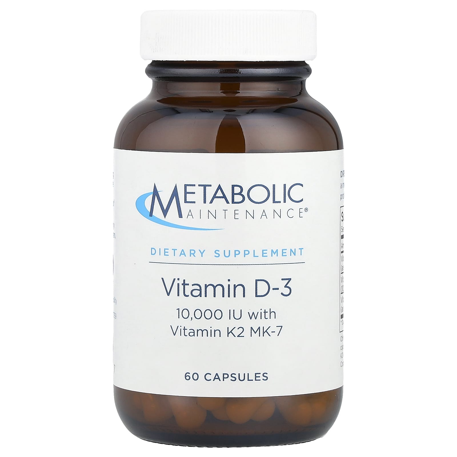 

Contains Vitamin D-3 and Vitamin K2 Mk-7, 60 Capsules