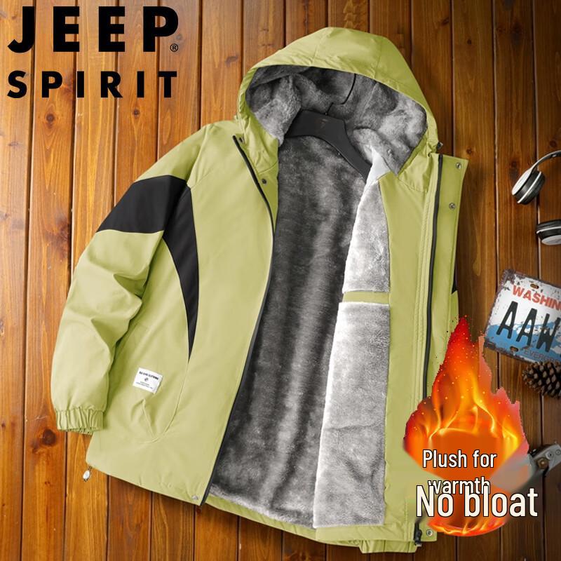 JEEP SPIRIT Men's Fleece-Lined Winter Jacket