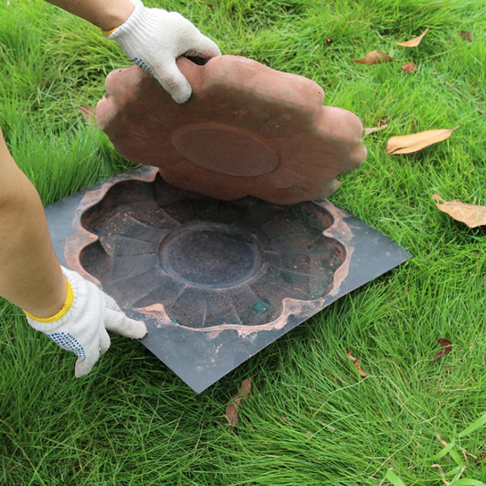 Garden Decorative Stepping Stone Flower Mould Pavement DIY  Tool