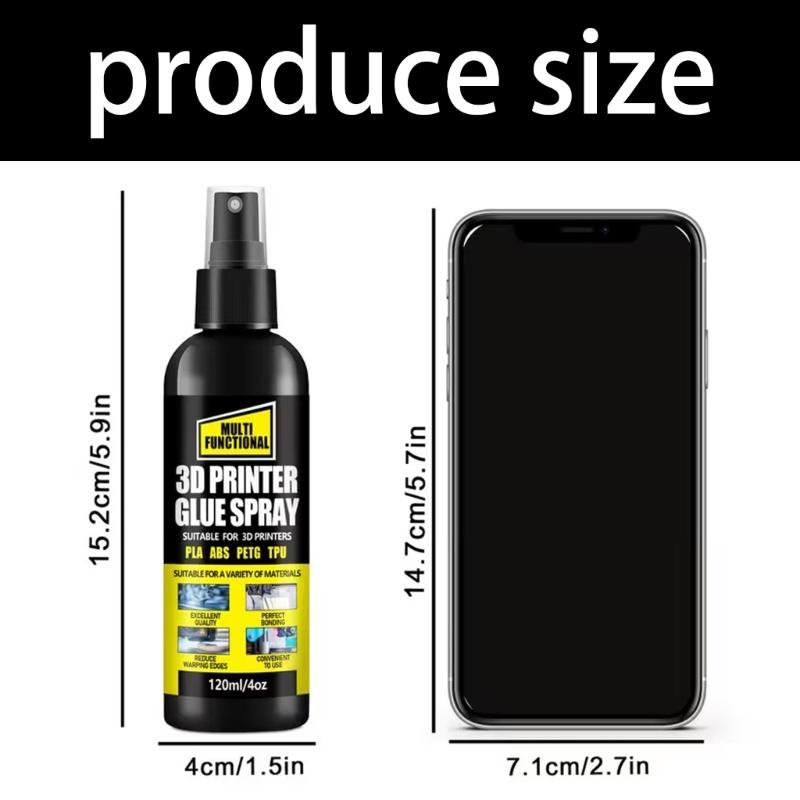 Lepidlo pro 3D tiskárny pro filamenty ABS PETG ASA na různých tiskových podložkách Rychleschnoucí Formulované