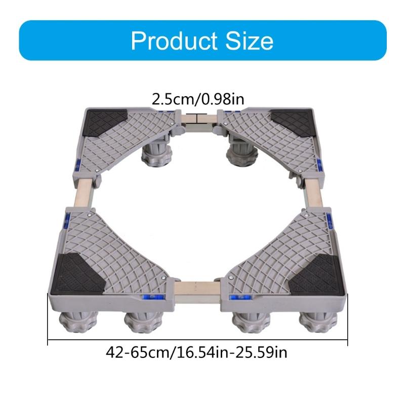 Portable Air Conditioner Unit Holder Adjustable Air Conditioner Stand Air Conditioner Base with Wheels Suitable for Home