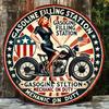 D Pc Motorcycle Round Aluminum Sign Round Aluminum Sign Wall Decor Sign Suitable for Home Garage Restaurant Cafe