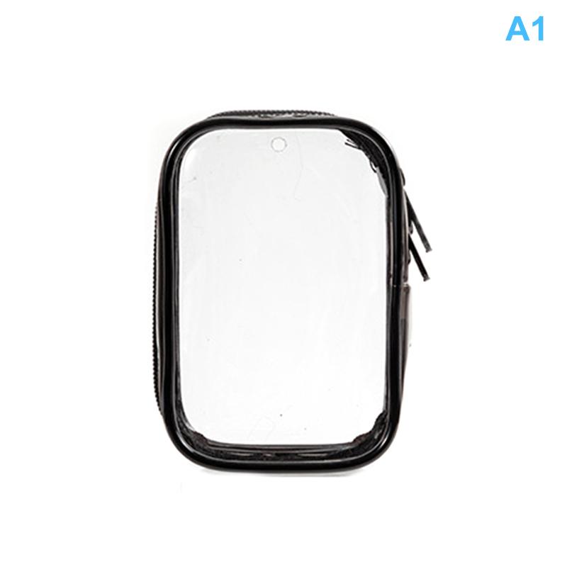 Přenosná PVC průhledná úložná taška s náplastí na hruď Úložiště dat pro panenky Kabelová taška Venkovní prachová taška Vodotěsná krabička na kosmetiku